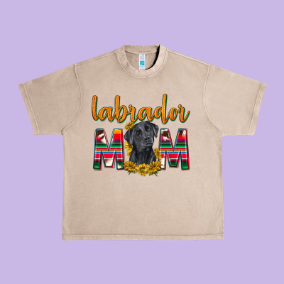 Western Labrador Retriever Mom Urban Heavy Tee Designed By Texasbilliewilder