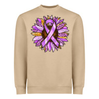 Mushroom Cancer Awareness Sunflower Heavyweight Sweatshirt - RanaPortraitStore