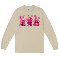 Mushroom breast cancer gnomies Long Sleeve Tee - FaDigitalArtStudio