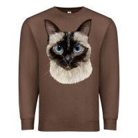 Chestnut siamese face Premium Sweatshirt - LillyAllenDesigns