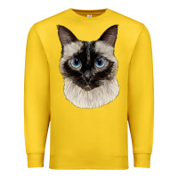 Lemon siamese face Premium Sweatshirt - LillyAllenDesigns