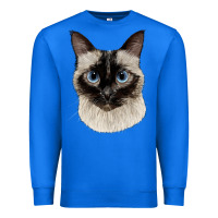 True Royal siamese face Premium Sweatshirt - LillyAllenDesigns