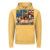 Vintage Mustard American farm animals Vintage Hoodie - RanaPortraitStore