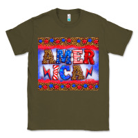 Army Green america thunderbolt Classic Tee - HRA Design Shop