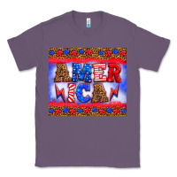Lavender america thunderbolt Classic Tee - HRA Design Shop