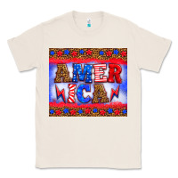 Natural america thunderbolt Classic Tee - HRA Design Shop