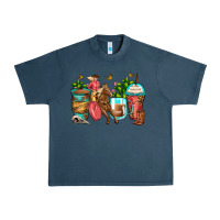 Midnight Navy cowgirl coffee cups Urban Heavy Tee - Zillion Design Studio