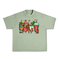 Oil Green cowgirl coffee cups Urban Heavy Tee - Zillion Design Studio
