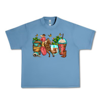 Pebble Blue cowgirl coffee cups Urban Heavy Tee - Zillion Design Studio