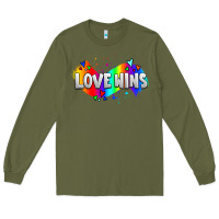 Army Green love wins pride lgbtq Long Sleeve Tee - AdoDesignShop