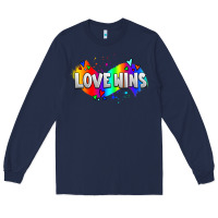 Navy love wins pride lgbtq Long Sleeve Tee - AdoDesignShop