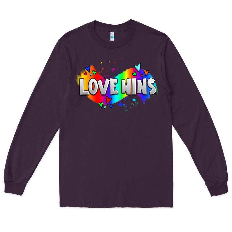 Love Wins Pride Lgbtq Long Sleeve Tee by AdoDesignShop | Teevron