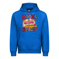 Cobalt i like my books extra spicy Urban Hoodie - Artiststas