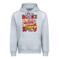 Heather Grey i like my books extra spicy Urban Hoodie - Artiststas