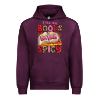 Mauve Wine i like my books extra spicy Urban Hoodie - Artiststas