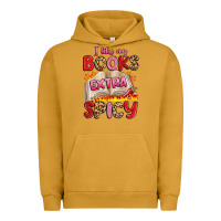 Pigment Peanut Butter i like my books extra spicy Urban Hoodie - Artiststas