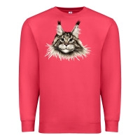 Maine Coon Cat Face Premium Sweatshirt | Teevron