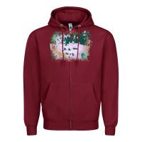 Burgundy Western Green Cowhide Frame Zipper Hoodie - Bettercallsaul
