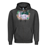 Charcoal Heather Western Green Cowhide Frame Zipper Hoodie - Bettercallsaul