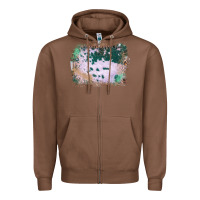 Chestnut Western Green Cowhide Frame Zipper Hoodie - Bettercallsaul