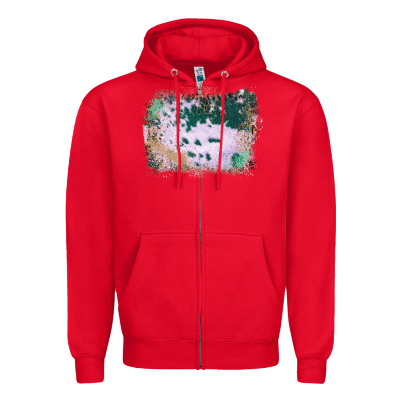Western Green Cowhide Frame Zipper Hoodie by Bettercallsaul | Teevron