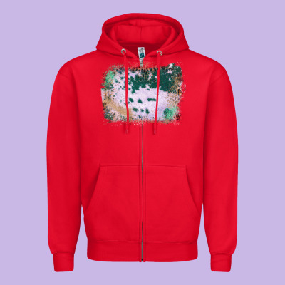 Western Green Cowhide Frame Zipper Hoodie Designed By Bettercallsaul