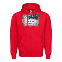Red Western Green Cowhide Frame Zipper Hoodie - Bettercallsaul