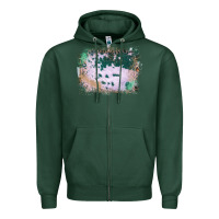 Sports Green Western Green Cowhide Frame Zipper Hoodie - Bettercallsaul