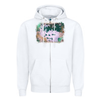 White Western Green Cowhide Frame Zipper Hoodie - Bettercallsaul