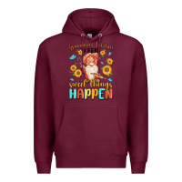 Burgundy grandma's kitchen where sweet things happen Premium Hoodie - MaliasSmallBusiness