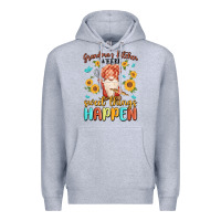 Heather Grey grandma's kitchen where sweet things happen Premium Hoodie - MaliasSmallBusiness