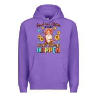 Purple grandma's kitchen where sweet things happen Premium Hoodie - MaliasSmallBusiness