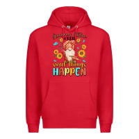 Red grandma's kitchen where sweet things happen Premium Hoodie - MaliasSmallBusiness