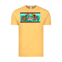 Vintage Mustard flamingo mom license plate Vintage Tee - BarkalooDesign