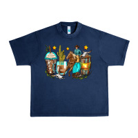 Navy cowboy coffee cups Urban Heavy Tee - Zillion Design Studio
