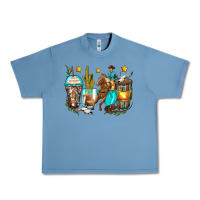 Pebble Blue cowboy coffee cups Urban Heavy Tee - Zillion Design Studio
