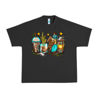 Pigment Black cowboy coffee cups Urban Heavy Tee - Zillion Design Studio