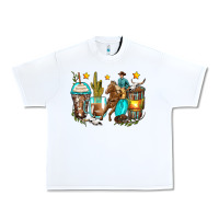 White cowboy coffee cups Urban Heavy Tee - Zillion Design Studio