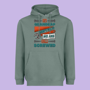 If Grandpap Can't Fix It We Are All Screwed Heavyweight Hoodie Designed By Jasminsmagicworld