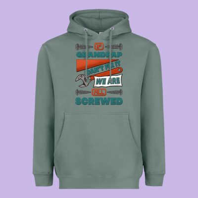 If Grandpap Can't Fix It We Are All Screwed Heavyweight Hoodie Designed By Jasminsmagicworld