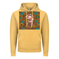Vintage Mustard baby pig Vintage Hoodie - RanaPortraitStore