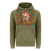 Vintage Olive baby pig Vintage Hoodie - RanaPortraitStore