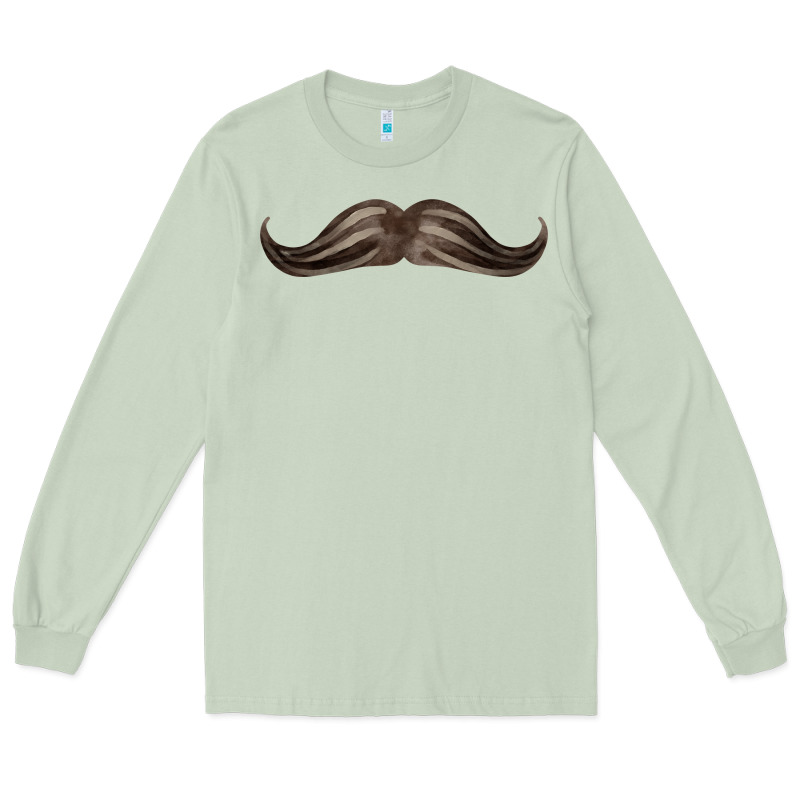 Brown Moustache Fa Element Long Sleeve Tee by FaDigitalArtStudio | Teevron