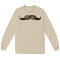 Mushroom brown moustache fa element Long Sleeve Tee - FaDigitalArtStudio