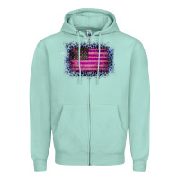 Old Leopard American Flag Zipper Hoodie | Teevron