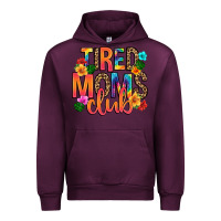 Mauve Wine tired moms club Urban Hoodie - Artiststas