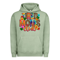 Pigment Oil Green tired moms club Urban Hoodie - Artiststas