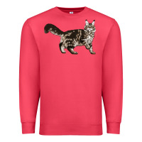 Cardinal Maine Coon Cat Premium Sweatshirt - LillyAllenDesigns