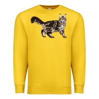Lemon Maine Coon Cat Premium Sweatshirt - LillyAllenDesigns