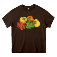 Chocolate Brown Peppers Heavy Core Tee - LillyAllenDesigns